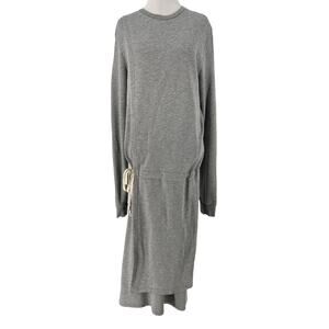 Reality Studio Women's Gray Knit Long Sleeve Faye Midi Dress Size Medium